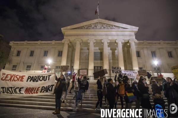 Marche de la nuit féministe à Marseille.