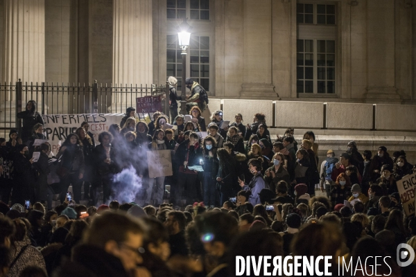 Marche de la nuit féministe à Marseille.