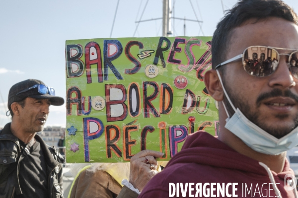 Manifestation des restaurateurs à marseille.