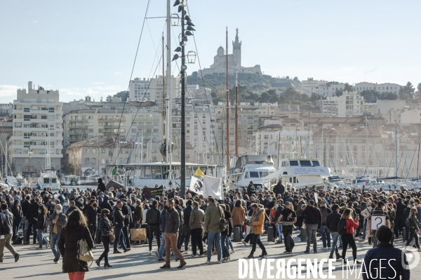 Manifestation des restaurateurs à marseille.