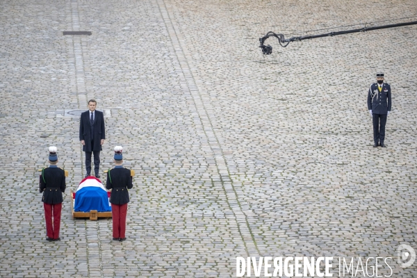 Hommage national à Daniel Cordier, compagnon de la Libération et secrétaire de Jean Moulin