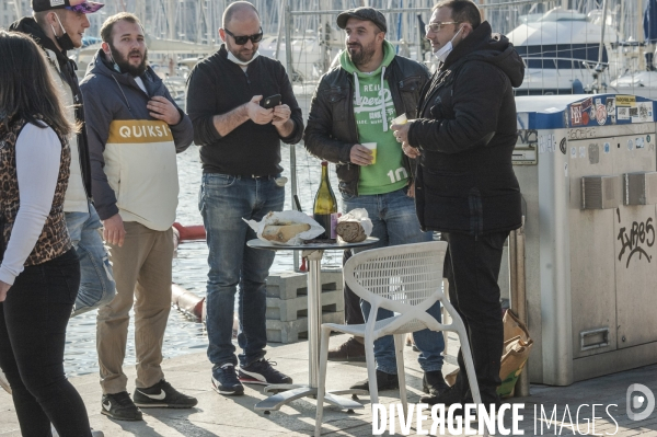 Manifestation des restaurateurs à marseille.