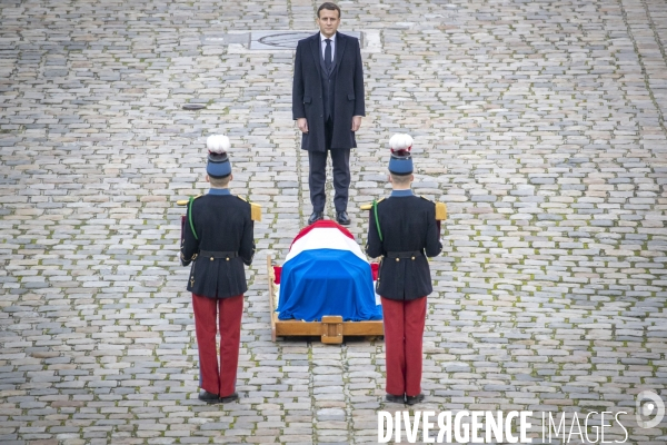 Hommage national à Daniel Cordier, compagnon de la Libération et secrétaire de Jean Moulin