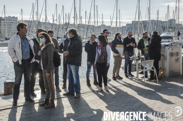 Manifestation des restaurateurs à marseille.