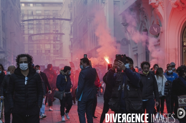 Manifestation des restaurateurs à marseille.