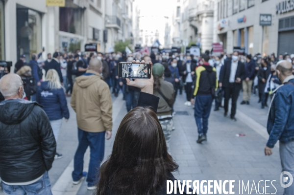 Manifestation des restaurateurs à marseille.