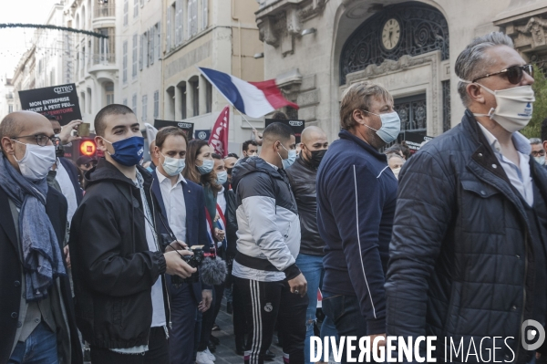 Manifestation des restaurateurs à marseille.