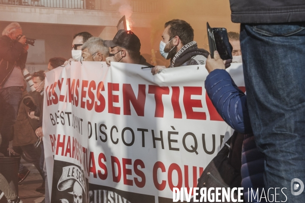 Manifestation des restaurateurs à marseille.