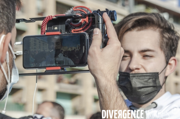 Manifestation des restaurateurs à marseille.