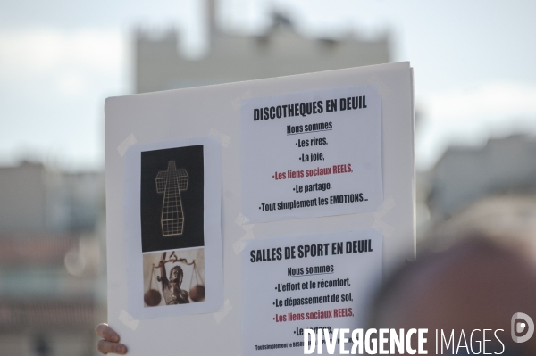 Manifestation des restaurateurs à marseille.