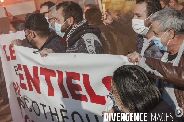 Manifestation des restaurateurs à marseille.