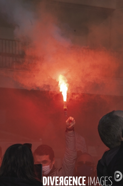 Manifestation des restaurateurs à marseille.