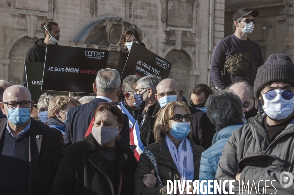 Manifestation des restaurateurs à marseille.