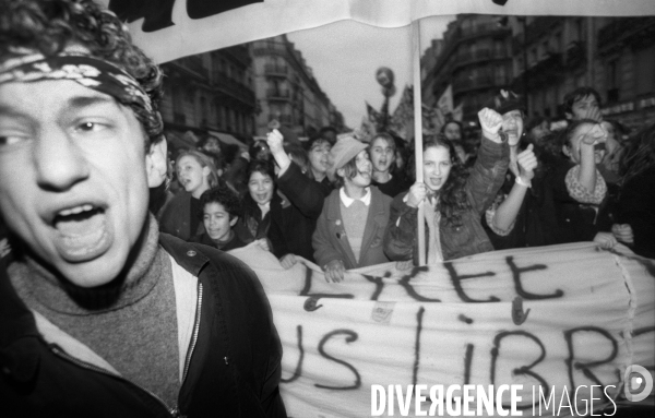 Années 80 : Manifestation contre le racisme organisée par SOS Racisme