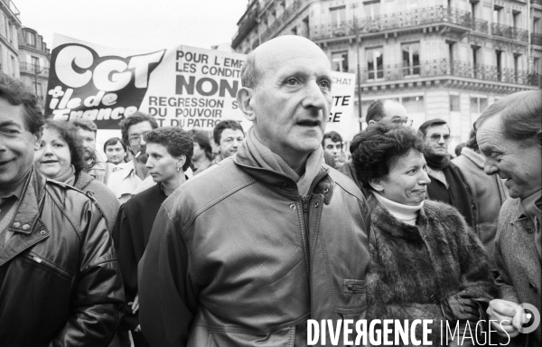 Années 80 : Manifestation CGT contre la flexibilité