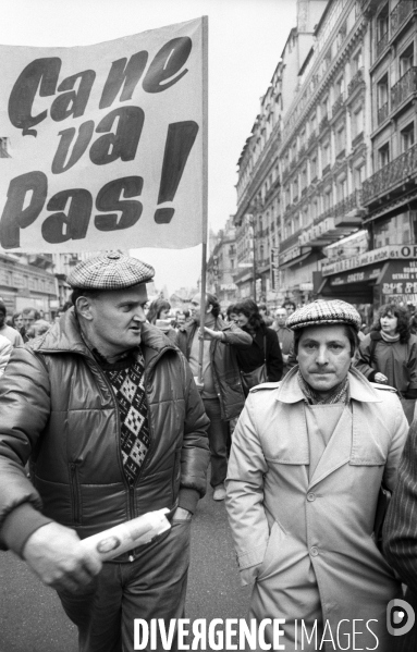 Années 80 : Manifestation CGT contre la flexibilité