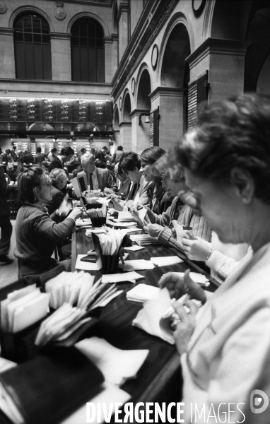 Années 80 : La bourse de Paris