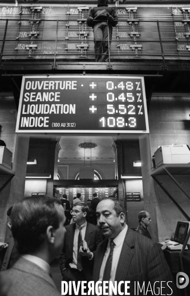 Années 80 : La bourse de Paris