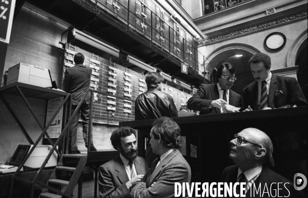 Années 80 : La bourse de Paris