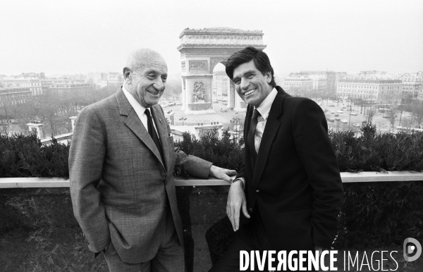 Années 80 : Marcel Bleustein-Blanchet et Maurice Levy