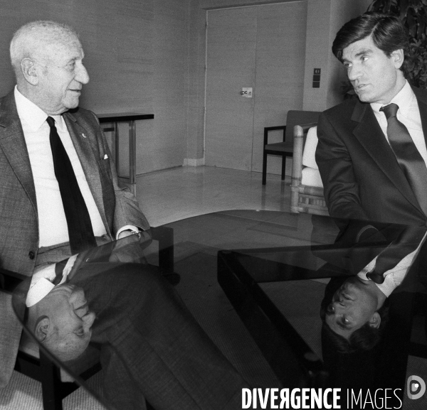 Années 80 : Marcel Bleustein-Blanchet et Maurice Levy