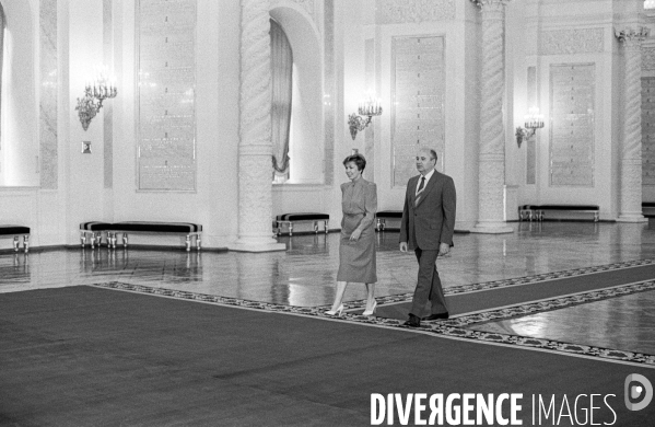 Années 80 : Rencontre Mitterrand - Gorbatchev à Moscou
