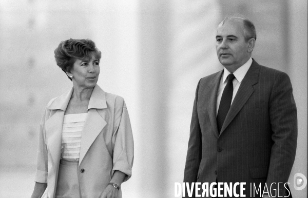 Années 80 : Rencontre Mitterrand - Gorbatchev à Moscou