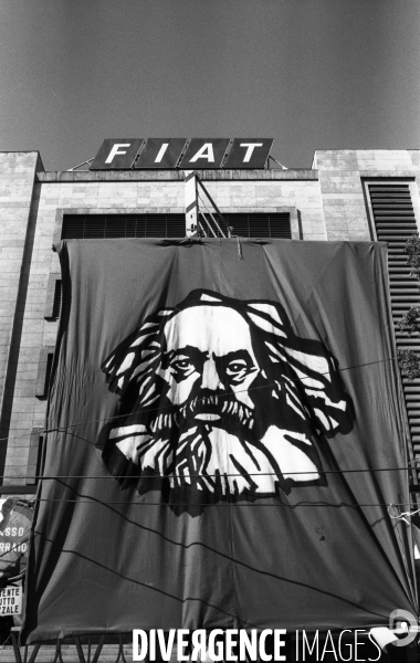 Années 80 Grève aux usines Fiat de Turin