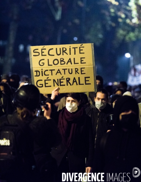 Marche des libertés contre la loi sur la sécurité globale