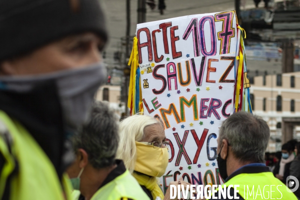 Manifestation contre les «lois liberticides» à Marseille