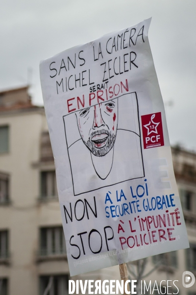 Manifestation contre les «lois liberticides» à Marseille