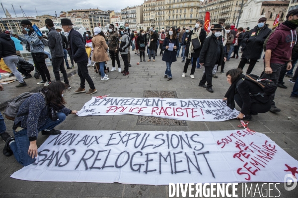 Manifestation contre les «lois liberticides» à Marseille