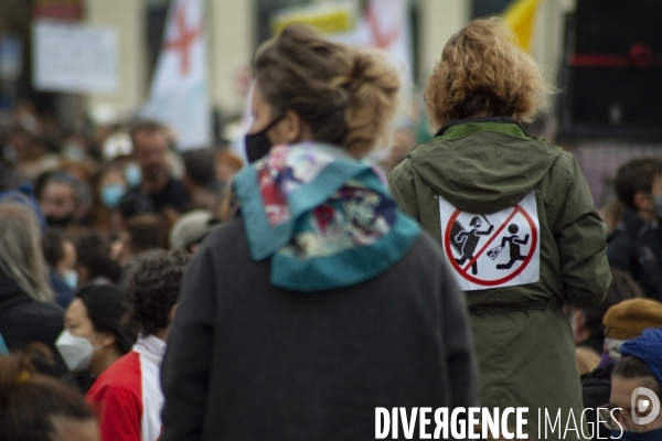 Manifestation contre les «lois liberticides» à Marseille