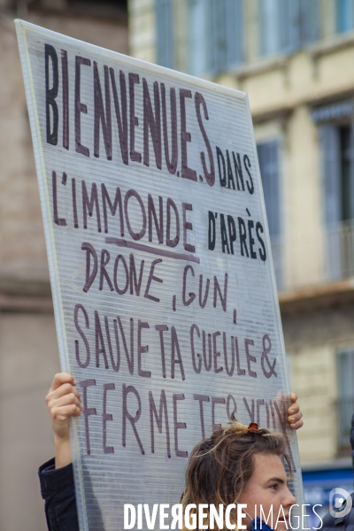 Manifestation contre les «lois liberticides» à Marseille