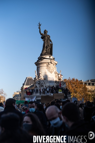 Manifestation contre la loi Sécurité globale