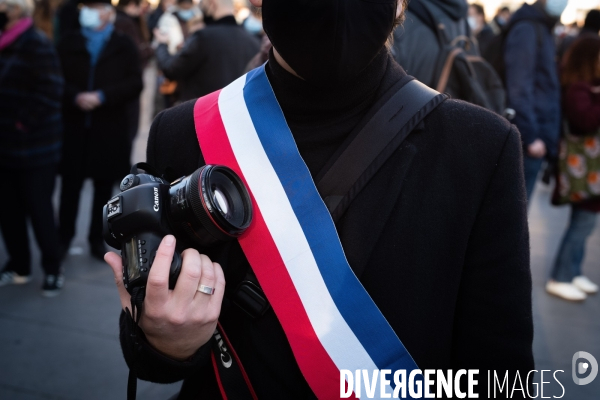 Manifestation contre la loi Sécurité globale