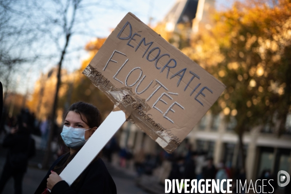 Manifestation contre la loi Sécurité globale