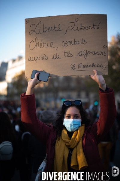 Manifestation contre la loi Sécurité globale