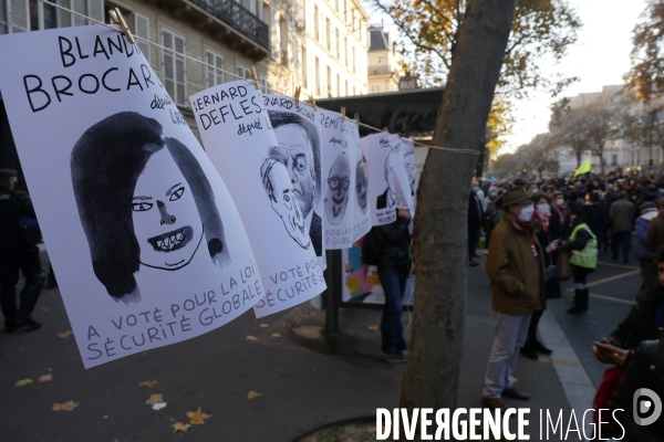 Marche des libertés contre l article 24 de la Loi securite globale
