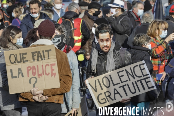 Manifestation à BORDEAUX contre l article 24 et la loi de Sécurité globale.