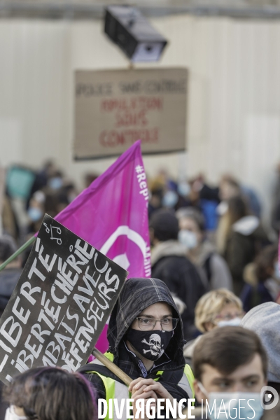 Manifestation à BORDEAUX contre l article 24 et la loi de Sécurité globale.