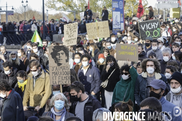 Manifestation à BORDEAUX contre l article 24 et la loi de Sécurité globale.