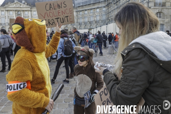 Manifestation à BORDEAUX contre l article 24 et la loi de Sécurité globale.