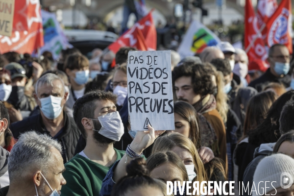 Manifestation à BORDEAUX contre l article 24 et la loi de Sécurité globale.