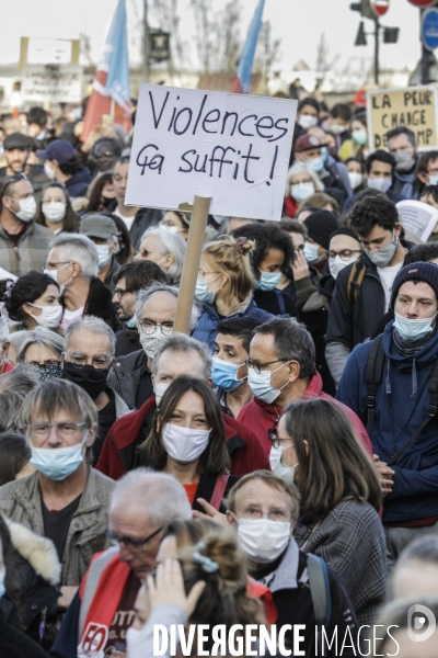 Manifestation à BORDEAUX contre l article 24 et la loi de Sécurité globale.