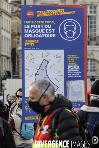 Manifestation à BORDEAUX contre l article 24 et la loi de Sécurité globale.