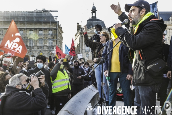 Manifestation à BORDEAUX contre l article 24 et la loi de Sécurité globale.