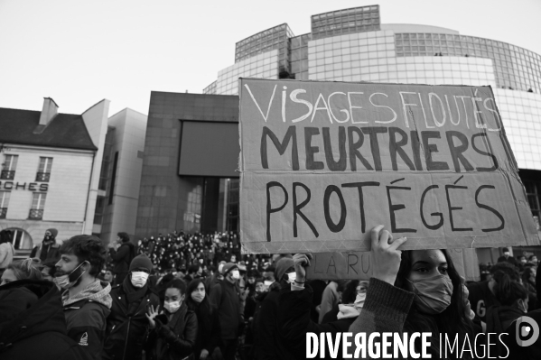 Manifestation contre le projet de loi SECURITE GLOBALE PPL, la marche des libertés du 28 novembre 2020. Demonstration against new security law project against freedom of information.