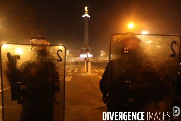 Manifestation parisienne contre la loi sécurité globale