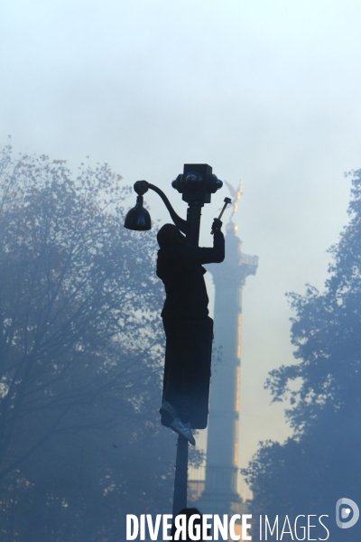 Manifestation parisienne contre la loi sécurité globale